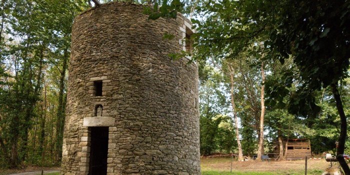 Nettoyage dans et aux abords du moulin et poses d’œuvres